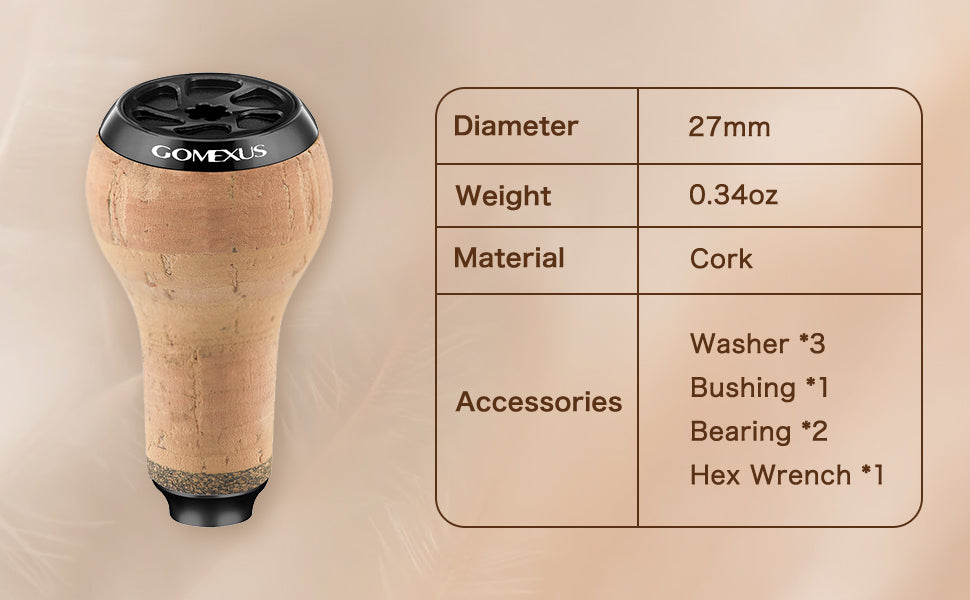 Gomexus cork knob 27mm